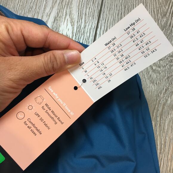 NWT Shapermint essentials High waist Full coverage swim skirt Size Large UPF 50 - Picture 3 of 9